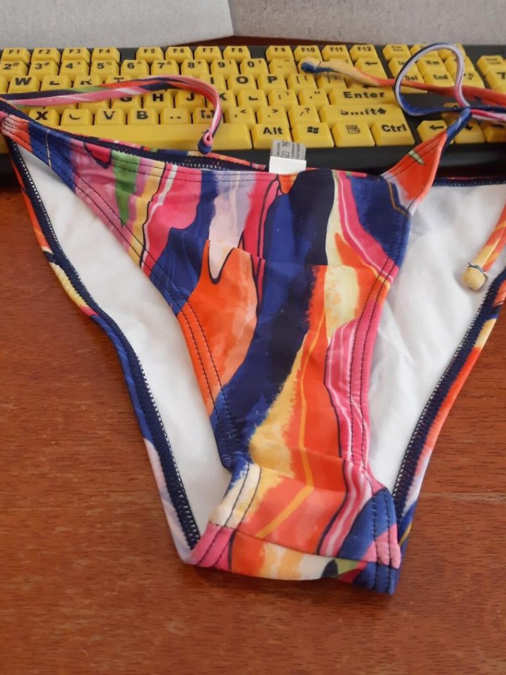 NEW ! Bikini One Pieces Bottom Side Strings MultiColor Size M